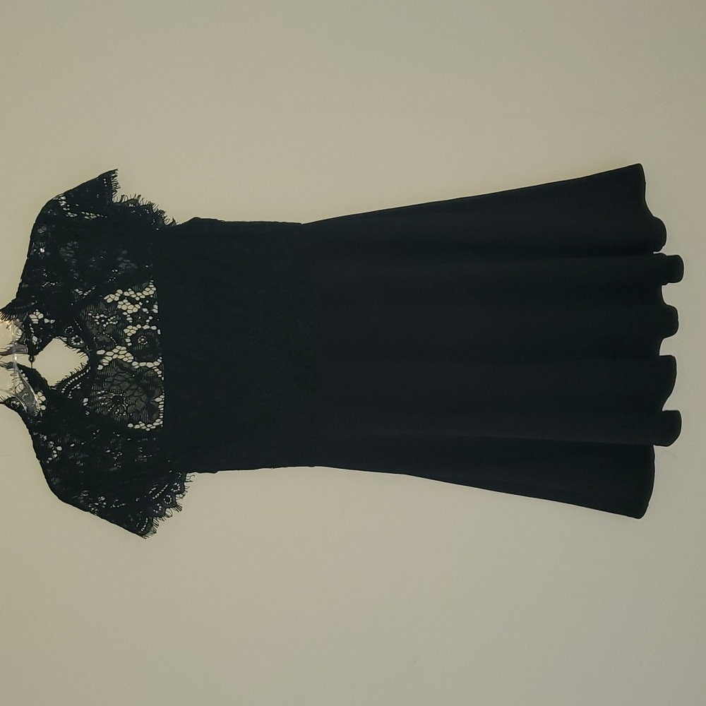 Francesca’s Lace & Satin Cocktail Dress